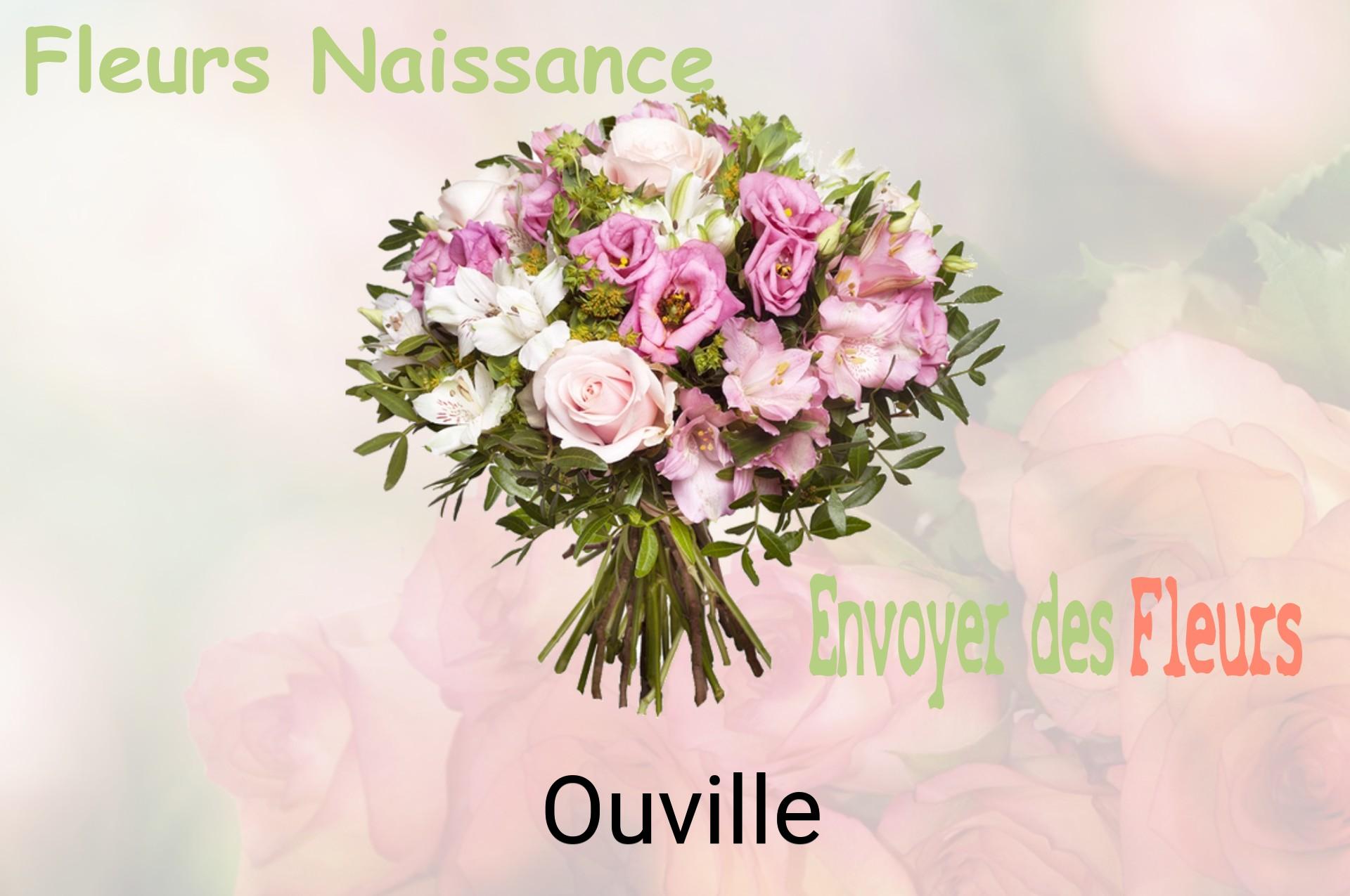 Bouquet de fleurs de naissance livré à Ouville